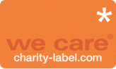We care Charity-label